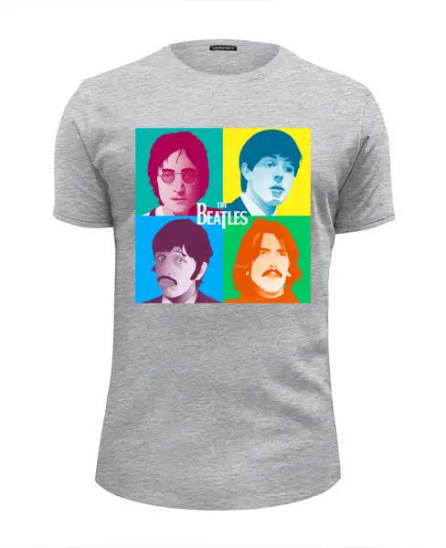 Заказать мужскую футболку в Москве. Футболка базовая The Beatles от balden - готовые дизайны и нанесение принтов.