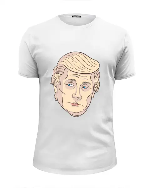 Заказать мужскую футболку в Москве. Футболка базовая Путин Трамп от priceless - готовые дизайны и нанесение принтов.