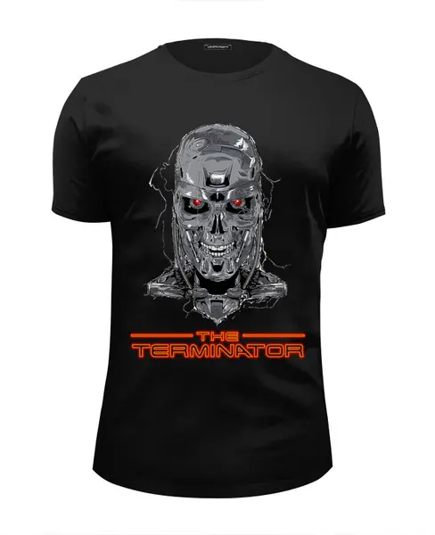 Заказать мужскую футболку в Москве. Футболка базовая Terminator от balden - готовые дизайны и нанесение принтов.
