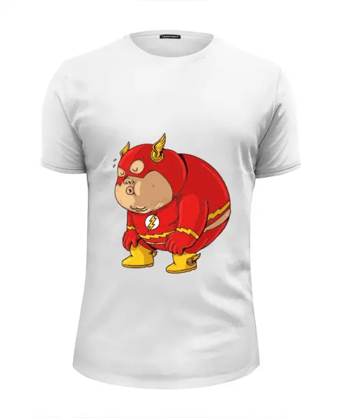 Заказать мужскую футболку в Москве. Футболка базовая Fat Flash от priceless - готовые дизайны и нанесение принтов.