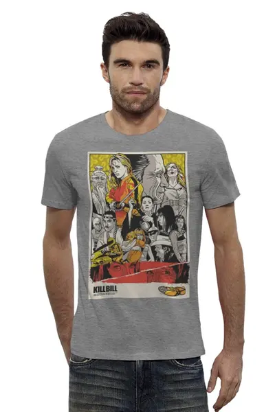 Заказать мужскую футболку в Москве. Футболка базовая Kill Bill  от KinoArt - готовые дизайны и нанесение принтов.