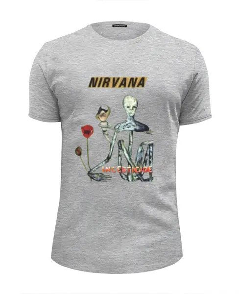 Заказать мужскую футболку в Москве. Футболка базовая Nirvana Incesticide album t-shirt от rancid - готовые дизайны и нанесение принтов.