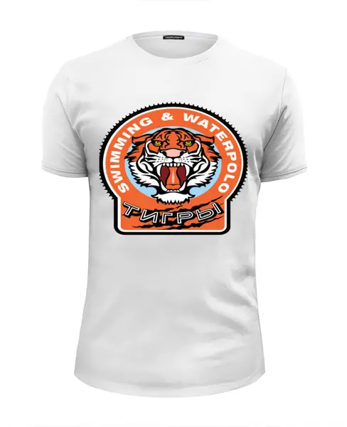 Заказать мужскую футболку в Москве. Футболка базовая Футболка Тигры от Клуб Тигры - готовые дизайны и нанесение принтов.