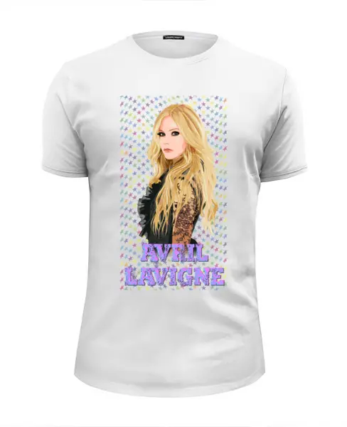 Заказать мужскую футболку в Москве. Футболка базовая ✪ Avril Lavigne ✪ от balden - готовые дизайны и нанесение принтов.