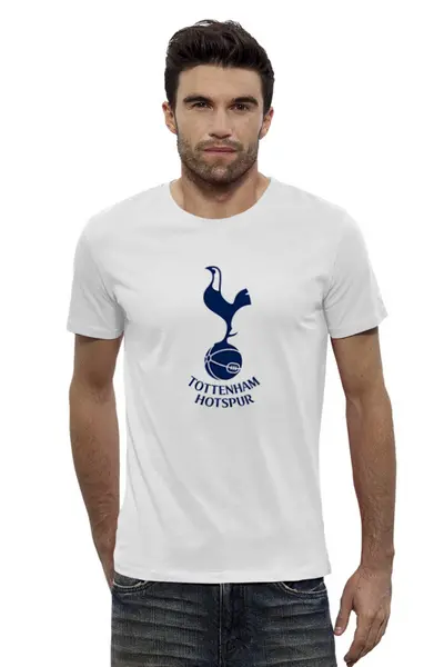 Заказать мужскую футболку в Москве. Футболка базовая Tottenham Hotspur от THE_NISE  - готовые дизайны и нанесение принтов.
