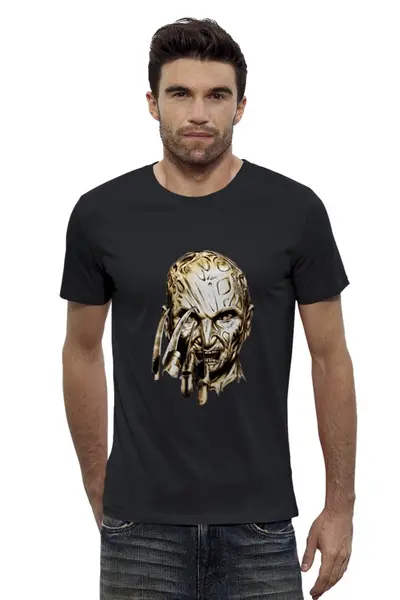 Заказать мужскую футболку в Москве. Футболка базовая Freddy Topaz от T-shirt print  - готовые дизайны и нанесение принтов.
