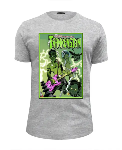Заказать мужскую футболку в Москве. Футболка базовая Frankenstein Rocker от Leichenwagen - готовые дизайны и нанесение принтов.