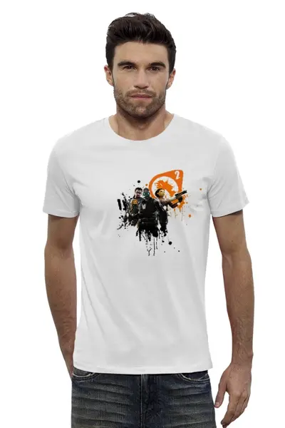 Заказать мужскую футболку в Москве. Футболка базовая Футболка Half-Life 2 от nessime - готовые дизайны и нанесение принтов.