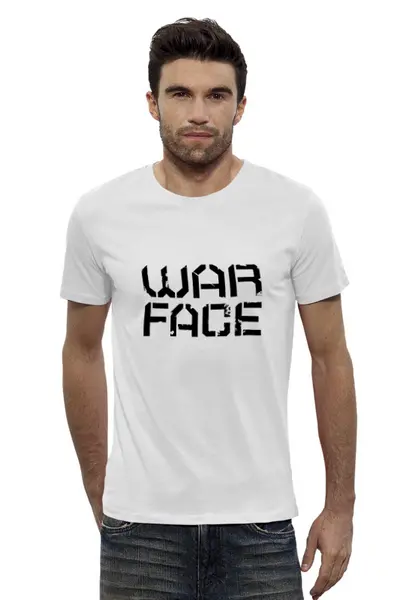 Заказать мужскую футболку в Москве. Футболка базовая Warface от THE_NISE  - готовые дизайны и нанесение принтов.