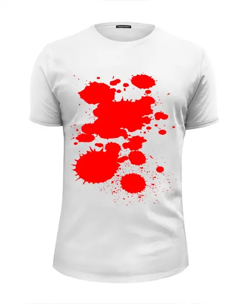 Заказать мужскую футболку в Москве. Футболка базовая Кровь от koh - готовые дизайны и нанесение принтов.