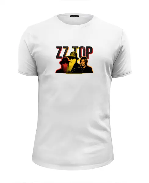 Заказать мужскую футболку в Москве. Футболка базовая ZZ TOP от BURNSHIRTS - готовые дизайны и нанесение принтов.