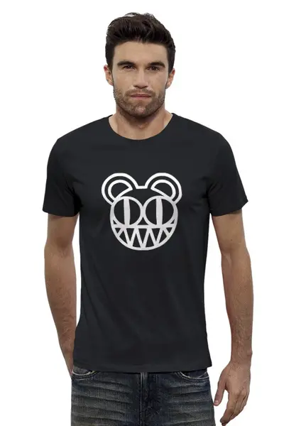 Заказать мужскую футболку в Москве. Футболка базовая Radiohead T-Shirt Black от ksnkch - готовые дизайны и нанесение принтов.