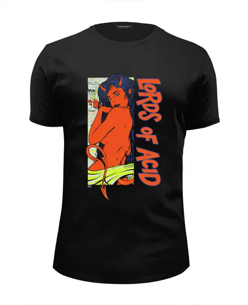 Заказать мужскую футболку в Москве. Футболка базовая Lords of Acid от OEX design - готовые дизайны и нанесение принтов.
