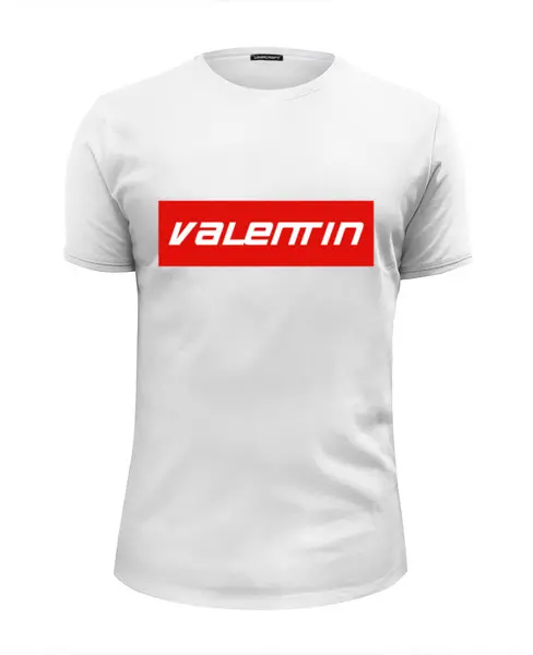 Заказать мужскую футболку в Москве. Футболка базовая Valentin от THE_NISE  - готовые дизайны и нанесение принтов.