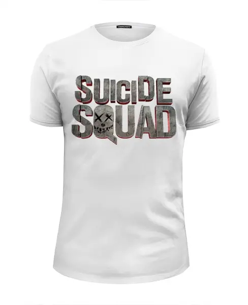 Заказать мужскую футболку в Москве. Футболка базовая Отряд самоубийц от торгаш - готовые дизайны и нанесение принтов.