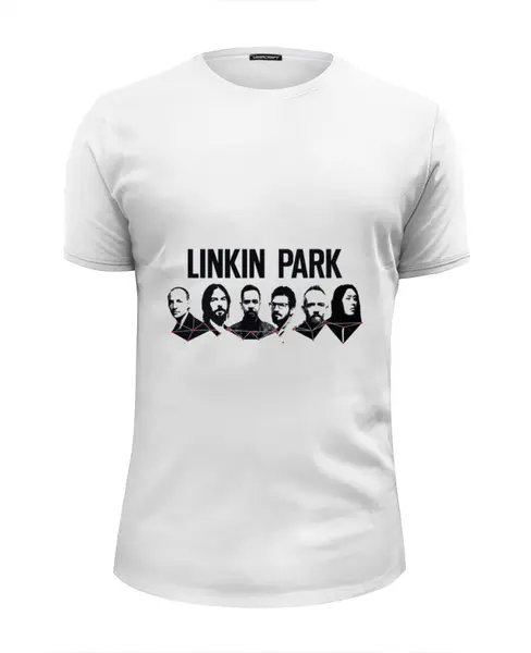 Заказать мужскую футболку в Москве. Футболка базовая Linkin park от Fedor - готовые дизайны и нанесение принтов.