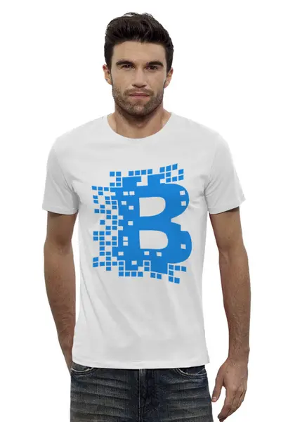 Заказать мужскую футболку в Москве. Футболка базовая ✿BITCOIN✿ от balden - готовые дизайны и нанесение принтов.