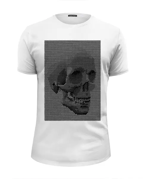 Заказать мужскую футболку в Москве. Футболка базовая Skull Design от balden - готовые дизайны и нанесение принтов.
