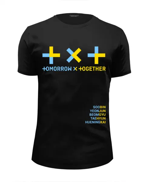Заказать мужскую футболку в Москве. Футболка базовая TXT / Tomorrow X Together  от geekbox - готовые дизайны и нанесение принтов.