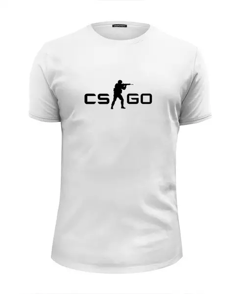 Заказать мужскую футболку в Москве. Футболка базовая cs go от ulfat16 - готовые дизайны и нанесение принтов.