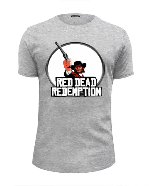 Заказать мужскую футболку в Москве. Футболка базовая Red Dead Redemtion game от Leichenwagen - готовые дизайны и нанесение принтов.