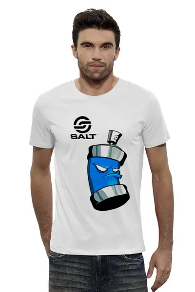 Заказать мужскую футболку в Москве. Футболка базовая Salt BMX от TheAndarz  - готовые дизайны и нанесение принтов.