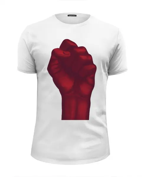 Заказать мужскую футболку в Москве. Футболка базовая Сила! от rykytyky@gmail.com - готовые дизайны и нанесение принтов.
