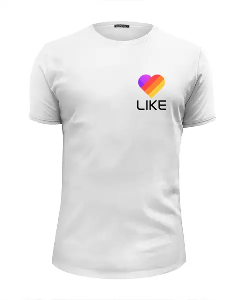 Заказать мужскую футболку в Москве. Футболка базовая Like  от DESIGNER   - готовые дизайны и нанесение принтов.