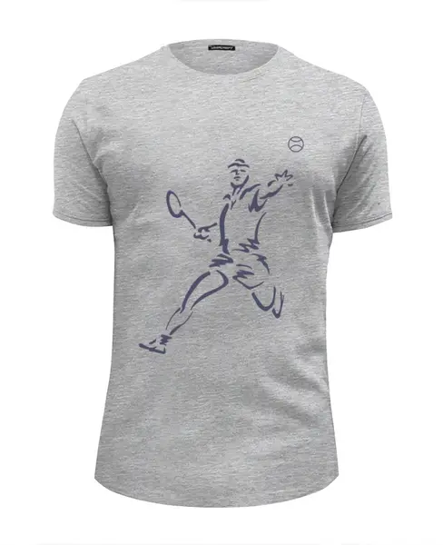 Заказать мужскую футболку в Москве. Футболка базовая Большой теннис от valezar - готовые дизайны и нанесение принтов.
