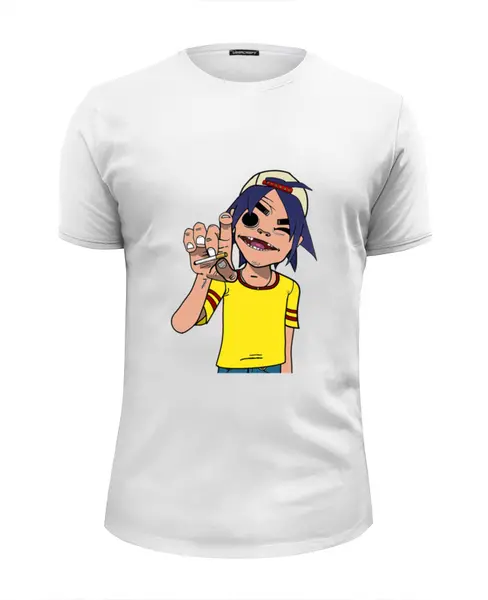 Заказать мужскую футболку в Москве. Футболка базовая Gorillaz от T-shirt print  - готовые дизайны и нанесение принтов.