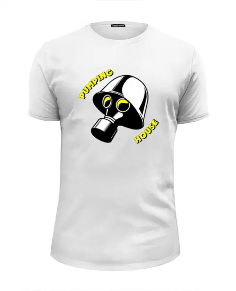 Заказать мужскую футболку в Москве. Футболка базовая Pumping House #1 от no.limit - готовые дизайны и нанесение принтов.