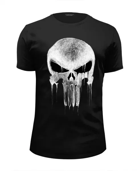 Заказать мужскую футболку в Москве. Футболка базовая The Punisher 4 от cesare - готовые дизайны и нанесение принтов.