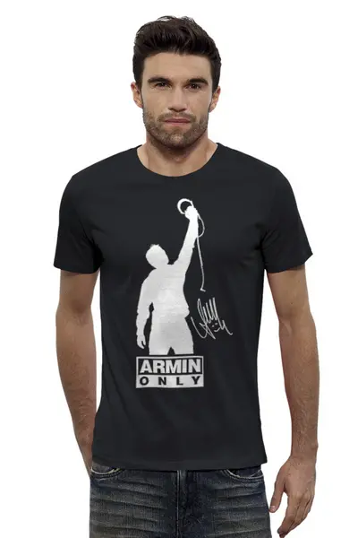 Заказать мужскую футболку в Москве. Футболка базовая Armin Only от ganzgunner@mail.ru - готовые дизайны и нанесение принтов.