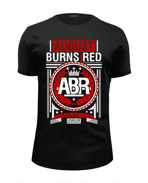 Заказать мужскую футболку в Москве. Футболка базовая August Burns Red от geekbox - готовые дизайны и нанесение принтов.