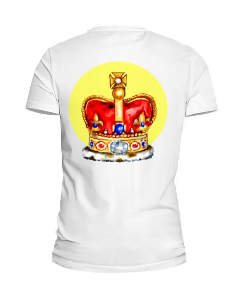 Заказать мужскую футболку в Москве. Футболка базовая Царь, просто Царь от Елена Эйдукайтис - готовые дизайны и нанесение принтов.