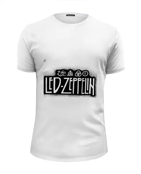 Заказать мужскую футболку в Москве. Футболка базовая Led Zeppelin от Fedor - готовые дизайны и нанесение принтов.