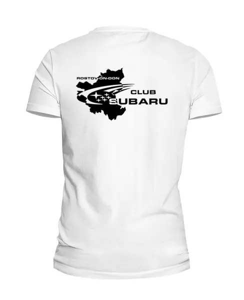 Заказать мужскую футболку в Москве. Футболка базовая SUBARU IMPREZA STI (Subaru Club 161) от Евгений Лукьянов - готовые дизайны и нанесение принтов.
