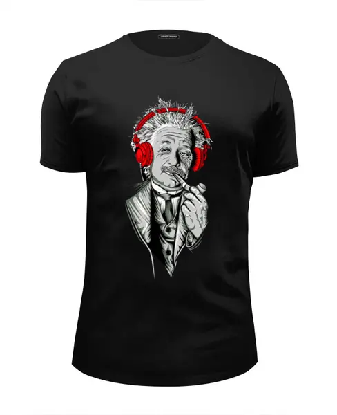 Заказать мужскую футболку в Москве. Футболка базовая EinsteinMusic от balden - готовые дизайны и нанесение принтов.