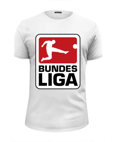 Заказать мужскую футболку в Москве. Футболка базовая Бундеслига (Bundesliga) от coolmag - готовые дизайны и нанесение принтов.