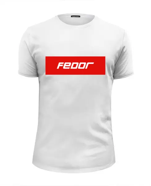 Заказать мужскую футболку в Москве. Футболка базовая Fedor от THE_NISE  - готовые дизайны и нанесение принтов.