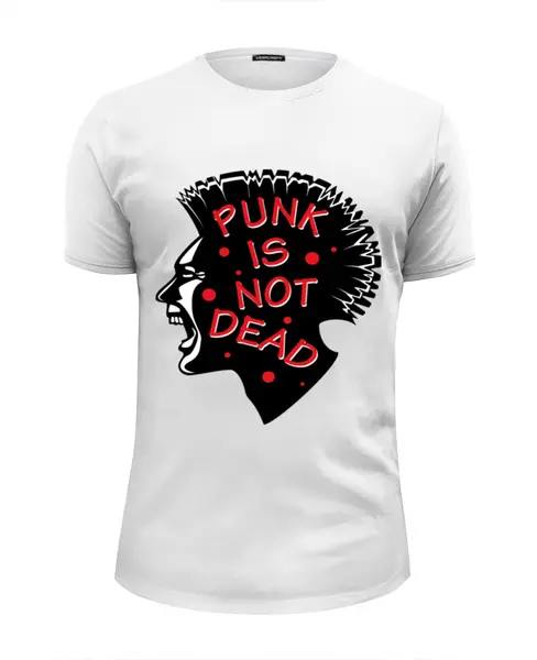 Заказать мужскую футболку в Москве. Футболка базовая PUNK IS NOT DEAD от trend - готовые дизайны и нанесение принтов.