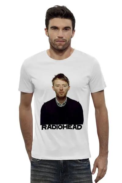 Заказать мужскую футболку в Москве. Футболка базовая Radiohead  от rancid - готовые дизайны и нанесение принтов.