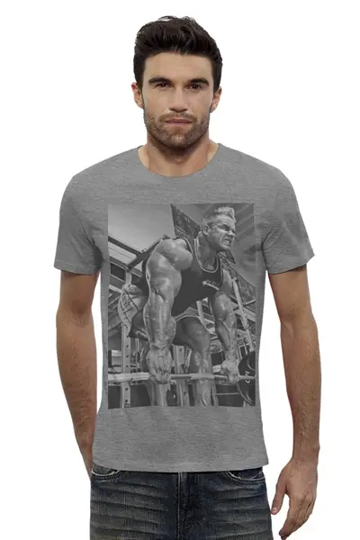 Заказать мужскую футболку в Москве. Футболка базовая Jay Cutler от KinoArt - готовые дизайны и нанесение принтов.