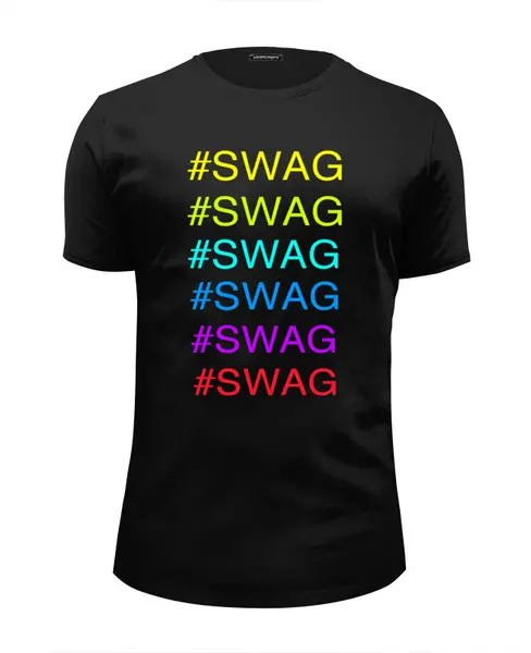Заказать мужскую футболку в Москве. Футболка базовая Swag essentials от sergozornoff - готовые дизайны и нанесение принтов.
