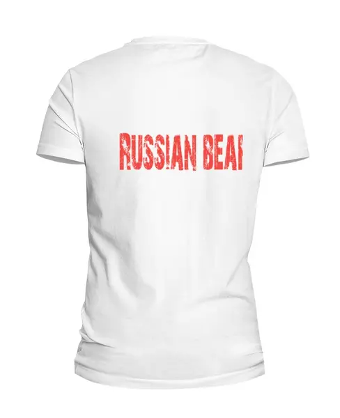 Заказать мужскую футболку в Москве. Футболка базовая Russian Bear от Andrey Akimov - готовые дизайны и нанесение принтов.