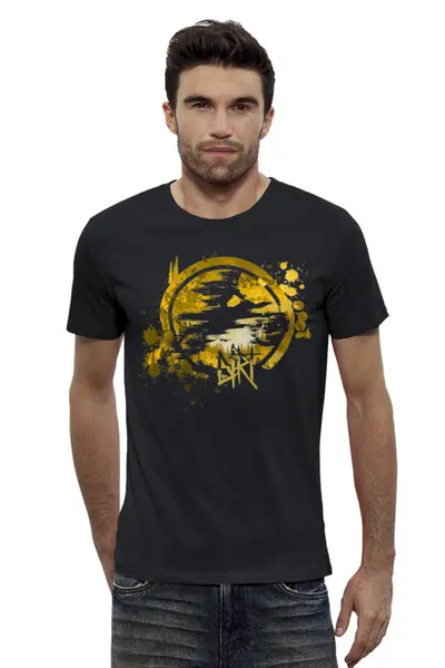 Заказать мужскую футболку в Москве. Футболка базовая Dirt Rider от oneredfoxstore@gmail.com - готовые дизайны и нанесение принтов.
