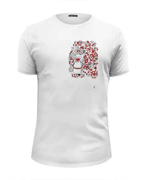 Заказать мужскую футболку в Москве. Футболка базовая Свадьба в стиле Марка Шагала от polinauk - готовые дизайны и нанесение принтов.