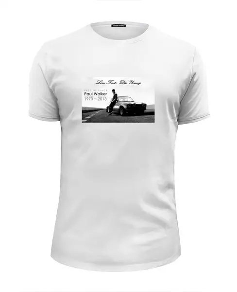 Заказать мужскую футболку в Москве. Футболка базовая Furious 7 от cherdantcev - готовые дизайны и нанесение принтов.