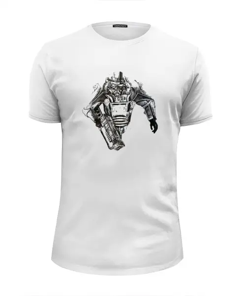 Заказать мужскую футболку в Москве. Футболка базовая Fallout фан арт от ded178 - готовые дизайны и нанесение принтов.
