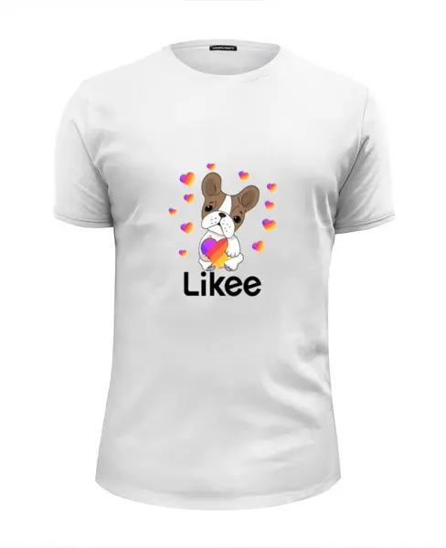 Заказать мужскую футболку в Москве. Футболка базовая Likee от THE_NISE  - готовые дизайны и нанесение принтов.